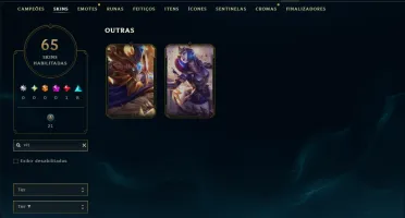 Ferro 4 com 150 Champs e 65 Skins
