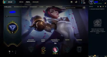 Conta lol unranked lvl 31