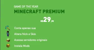 CONTA DE MINECRAFT ORIGINAL