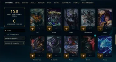Prata 3 com 70 Champs e 16 Skins ( Mais de 200 Jogos )