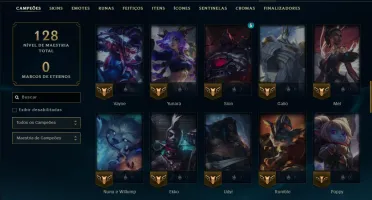 Prata 3 com 70 Champs e 16 Skins ( Mais de 200 Jogos )