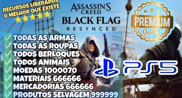 Assassin's Creed Black Flag Resynced (PS5) - Itens Liberados