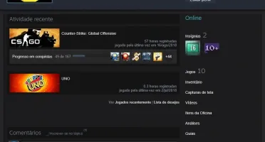 CONTA STEAM 16 ANOS CSGO PRIME + MEDALHAS