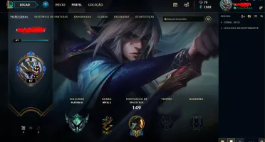 Conta plat 2 - 38 campeões - 12 skins