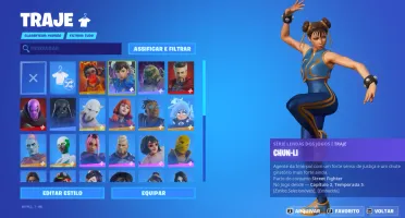 43 Skins Conta Fortnite | Herois | Chun-li + FULL ACESSO