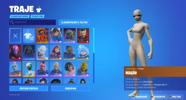 43 Skins Conta Fortnite | Herois | Chun-li + FULL ACESSO