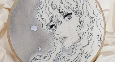 Berserk Bordado Quadro 22Cm