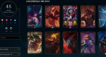 conta lvl 118 69 champs 45 skins gold 4