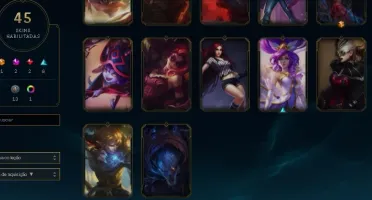 conta lvl 118 69 champs 45 skins gold 4