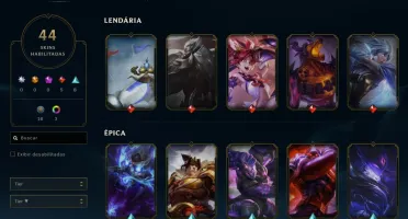 Conta League of Legends Full Acesso - 117 Champs e 44 Skins