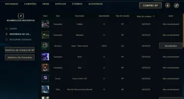 Conta Unranked main Kayn - Email não verificado.