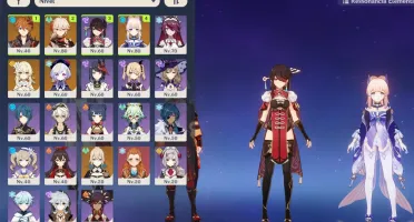 Genshin Kazuha,Tartaglia,Kokomi,Qiqi e Jean + 2 armas 5*