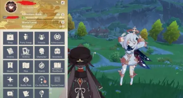[AR50] HUTAO, CHILDE, KEQING E MONA + ARMA 5*