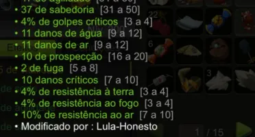Set de sorte lvl 200 Full pvp server Blair, Dofus touch