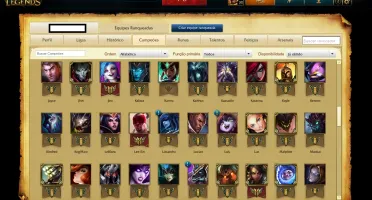 Conta League Of Legens - Platina 4 101 Champs 23 Skins