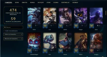 Conta ouro 4 com 140 Champs e 154 Skins + 19 Maestrias 7