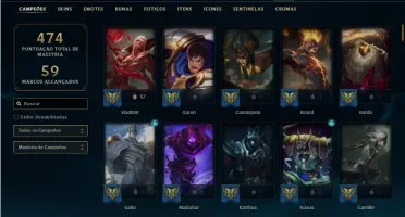 Conta ouro 4 com 140 Champs e 154 Skins + 19 Maestrias 7