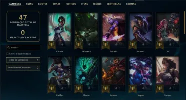 Conta ferro 2 com 50 champs e 20 skins
