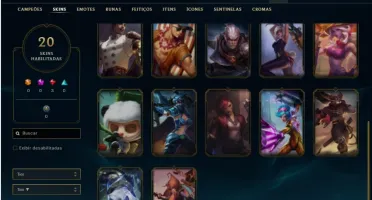 Conta ferro 2 com 50 champs e 20 skins
