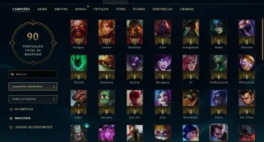 LOL - 97 campeões, 17 Skin, 67 ícones, conta 2012 !