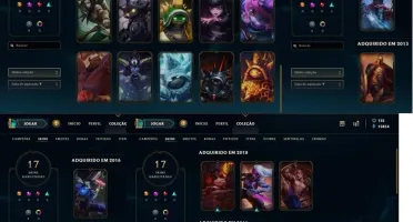 LOL - 97 campeões, 17 Skin, 67 ícones, conta 2012 !