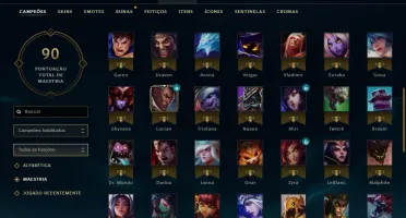 LOL - 97 campeões, 17 Skin, 67 ícones, conta 2012 !