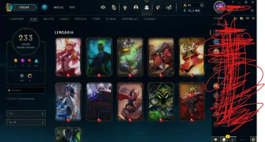 Conta de lol barato pra sair rapido