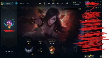 Conta de lol barato pra sair rapido