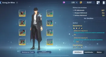 Conta Solo Leveling Arise Muito Forte