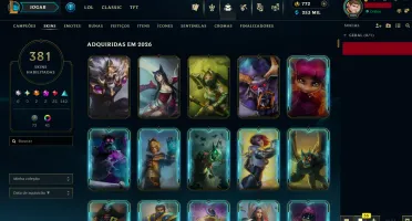 Conta League Of Legends - Esmeralda 4 - 381 SKINS