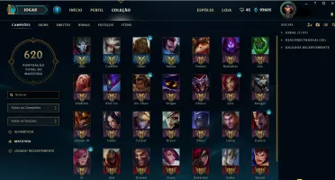 CONTA LVL 57 COM TODOS CAMPEÕES + 67 SKINS