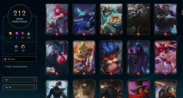 Conta Ouro/Plat 212 Skins