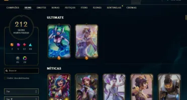 Conta Ouro/Plat 212 Skins