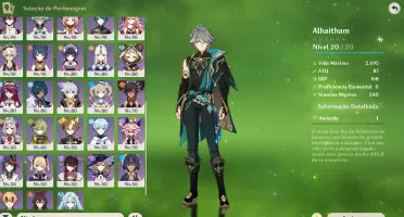 Genshin Impact 20 Personagens 5 Estrelas Ar60 Colecionador
