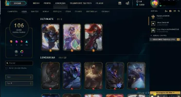 Conta LoL de 2016 -  Ouro 3