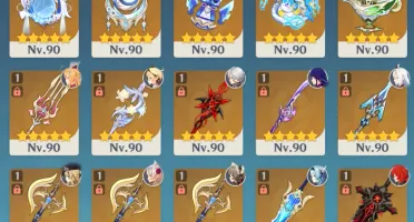 38x 5-Star + Lumine + Signature 5-Star | 45x Weapons 5-Star