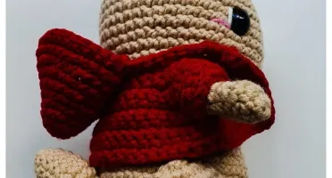 filhinho coelho popsom amigurumi