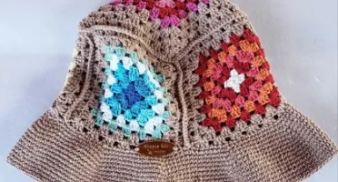 Chapéu Bucket Hat em Crochê