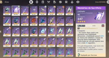 Conta De Genshin Impact Ar59 ( Ex Criador De Conteúdo )