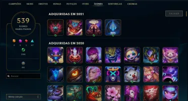 TODOS OS CAMPEÕES - LVL 338 - 191 SKINS -138 CROMAS