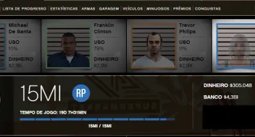 Conta GTA V com 4 bilhões