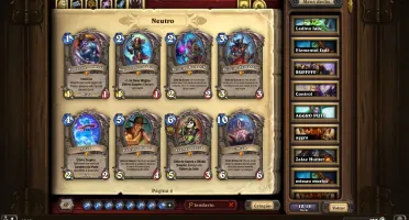 Conta Hearthstone 16 lendárias (2 dourados) e  39 épico