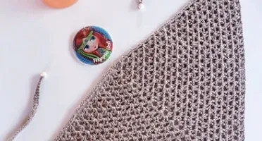 Bandana / Lenço para Cabelo em Crochê