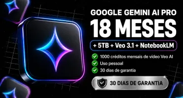Google Gemini Pro (LINK) - 18 Meses / 30 dias de garantia