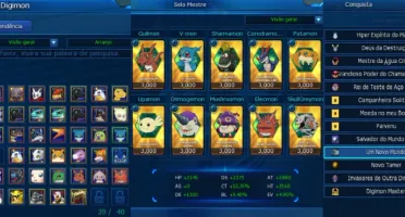 Conta Premium com Digimons de Alto Nível – LA Omegamon
