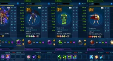 Conta Premium com Digimons de Alto Nível – LA Omegamon