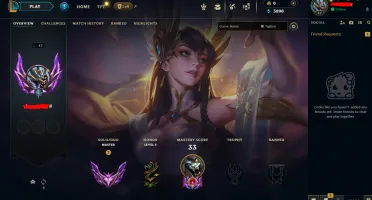 (E-Mail Não Verificado) Conta Mestre LOL Solo/Duo
