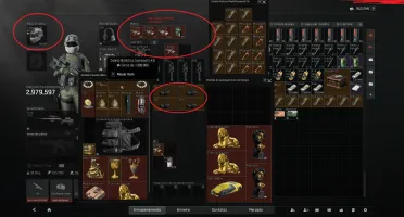 Conta arena breakout, mais de 300 caixas 98mi stash