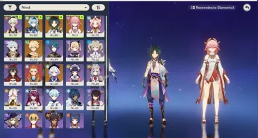 Genshin impact YAE MIKO + EULA + XIAO + ARCO DE AMOS - AR50