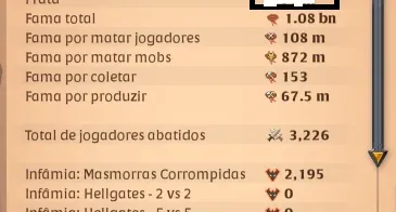 CONTA ALBION com 4 Arma no 120 (+120M Prata)